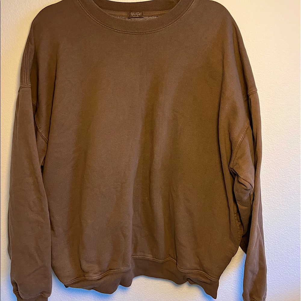 John Galt crewneck brown oversized